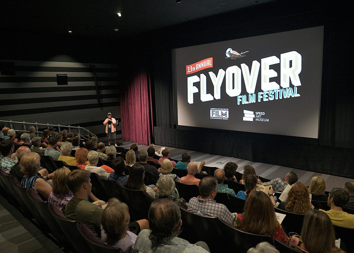 Crowd at the cinema